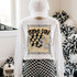 Game Day Polka Dot Helmet DTF Transfers | Football Color Combo Collection, digital graphic of a football helmet with polka dot design on a white sweatshirt, football-themed apparel for game day.