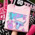 Bulls mascot DTF transfer with pennant flag, star accents, and star-patterned bull head in retro school spirit style