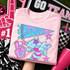 Blue Mascot DTF Transfers | School Spirit Mascot Collection, vibrant blue and pink mascot design with stars, lettering, and a playful character on a pink t-shirt.