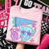 Blue Mascot DTF Transfers | School Spirit Mascot Collection, vibrant pink t-shirt with a colorful Buffalo mascot design featuring stars, a banner with the word 'BUFFALO,' and sporty icons, perfect for school spirit apparel.