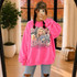 Dolly Parton Tribute DTF Transfer, retro bootleg country music design featuring Dolly Parton and tribute elements on a pink sweatshirt.