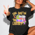 Shh… Quiet in the Library DTF Transfer | Cute Librarian Bookworm Heat Transfer