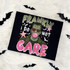 Frankly I Do Not Care WHITE DTF Transfer | Funny Frankenstein Halloween Design