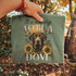 It's A Bad Day To Be A Dove DTF transfer with chocolate Labrador retriever, sunflowers, and doves in flight, hunting dog design