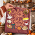 God is Great, God is Good DTF transfer with Thanksgiving illustrations including turkey, pumpkin pie, and gravy boat in hand-lettered script