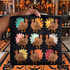 Patterned Turkeys DTF Transfer | Fun Thanksgiving Grid Design