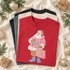 Sleigh'n and Spend'n Santa DTF Transfer | Whimsical Christmas Shopping Design
