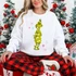 Sneaky Green Holiday Character DTF Transfer | Funny Christmas Design