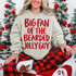 Big Fan Of The Bearded Jolly Guy DTF Transfer | Funny Christmas Santa Design