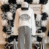 Colts mascot DTF transfer with bold football-shaped lettering in black and white retro varsity style on a white sweatshirt
