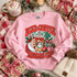 Iced Coffee & Christmas Cheer DTF Transfer | Retro Holiday Coffee Design