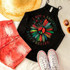 I Got A Peaceful Easy Feeling Screen Print Heat Transfer, a colorful sleeveless top with peace signs and feathers design.
