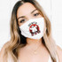 Boo Witch Get Out The Way Sublimation Transfer, a face mask with Halloween ghost design and text.