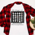25 Days Of Christmas Personalities Sublimation Transfer T-Shirt, Christmas-themed emoji faces with holiday accessories