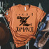 3 2 1 Jumanji FINAL STOCK Screen Print Transfer T-shirt, orange short sleeve tee with humorous New Year countdown and Jumanji theme design.