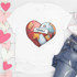 Patchwork Heart  Sublimation Transfer