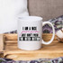 I Am A Nice Person Sublimation Transfer, white ceramic mug with humorous text design.