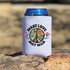 Make Love Not War Sublimation Transfer, a colorful peace sign with flowers design on a can cooler.