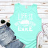 Life Is Better At The Lake WHITE Screen Print Heat Transfer