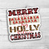 Merry Christmas Falala Die Cut Sticker