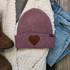 Nested Hearts Leather Hat Patch