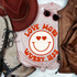 Retro Smile Love More Worry Less ADULT Screen Print Heat Transfer