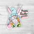 Happy Easter Gnomies Die Cut Sticker