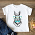 Bunny With Bowtie DTF Heat Transfer