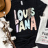 Louisiana Pastels Distressed Leopard Lightning Bolt DTF Heat Transfer