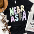 Nebraska Pastels Distressed Leopard Lightning Bolt DTF Heat Transfer