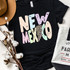 New Mexico Pastels Distressed Leopard Lightning Bolt DTF Heat Transfer