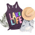 Lake Life Lightening Bolt Screen Print Heat Transfer