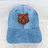 Bear Mascot Leather Hat Patch