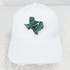Paisley State FAUX Turquoise Leather Patch YOU CHOOSE STATE, white baseball cap with a turquoise paisley-patterned Texas leather patch.