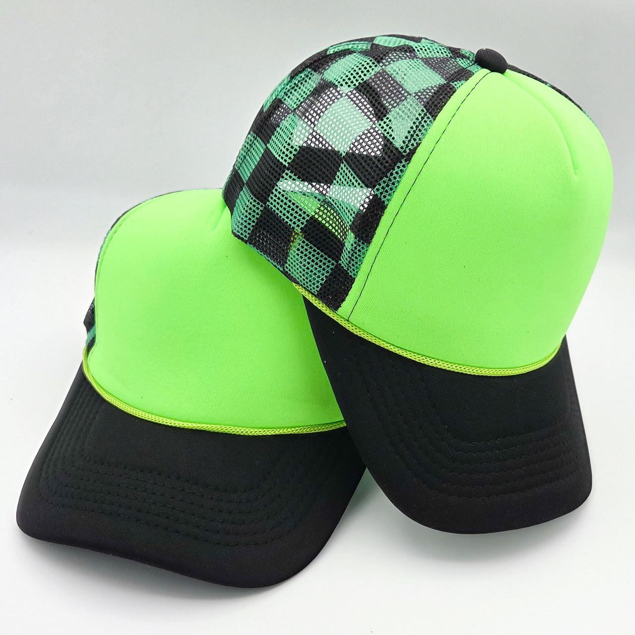 neon-green-and-black-checkered