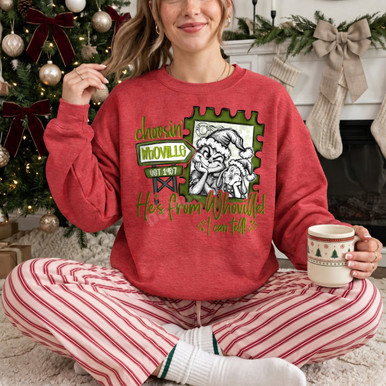 He's From Whoville DTF Transfer | Funny Christmas Design