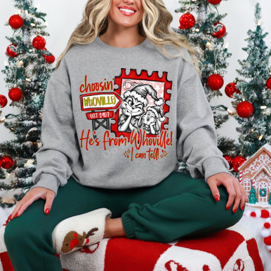 He's From Whoville DTF Transfer | Funny Christmas Design