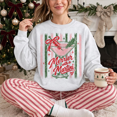 Juneteenth Patch Merrier with a Martini DTF Transfer | Christmas Cocktail