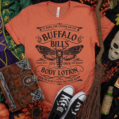 Buffalo Bill's Body Lotion T-Shirt - FiveFingerTees Ladies / Medium / Brown