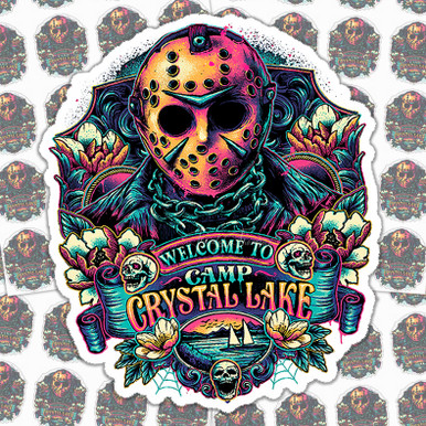 Camp Crystal Lake Sticker Sheet - Trendy Transfers