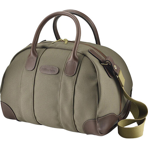 Billingham Overnighter Bag (Sage FibreNyte and Chocolate Leather