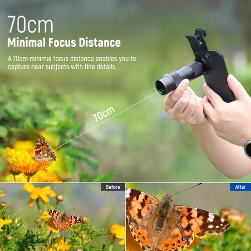 Neewer LS-78 400mm Phone Telephoto Lens with 17mm Threaded Lens