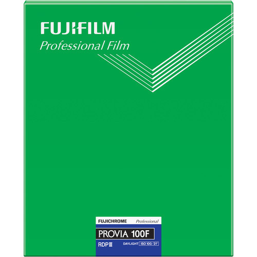 FUJIFILM Fujichrome Provia 100F Professional RDP-III Color Transparency Film (8 x 10", 20 Sheets)