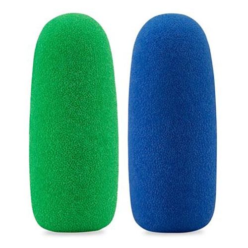 green and blue windshields