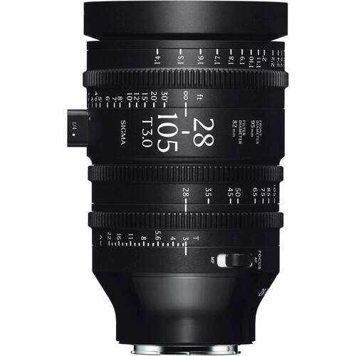 Sigma 28-105mm T3 FF Cine Zoom Lens with AF (L-Mount, Feet)
