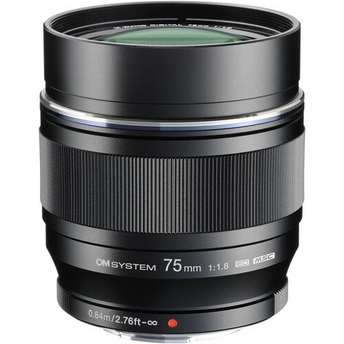 OM SYSTEM M.Zuiko Digital ED 75mm f/1.8 Lens (Micro Four Thirds) OM SYSTEM M.Zuiko Digital ED 75mm f/1.8 Lens (Micro Four Thirds)