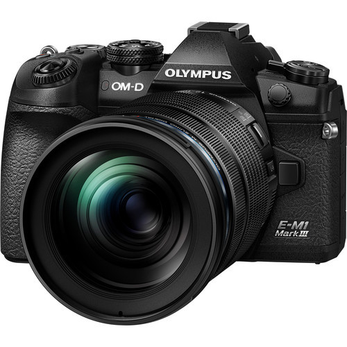 Olympus OM-D E-M1 Mark III with lens