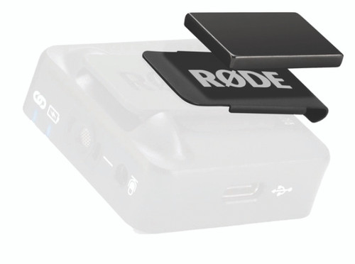 Small rectangular magnetic clip with rode logo
