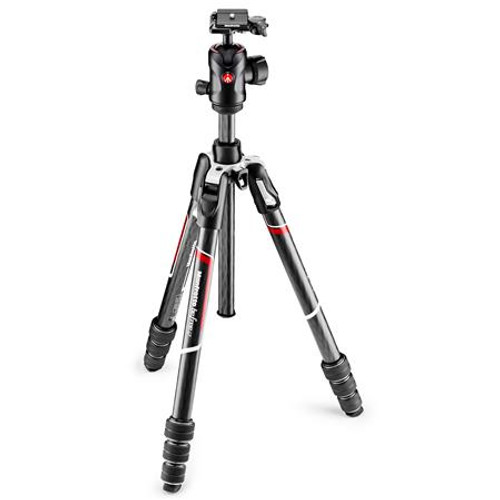 Manfrotto Befree GT Carbon Fiber Travel Tripod with 496 Center Ball Head, Twist Lock
