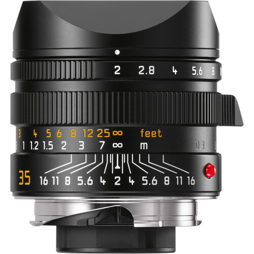 Leica APO-Summicron-M 35mm f/2 ASPH. Lens with hood